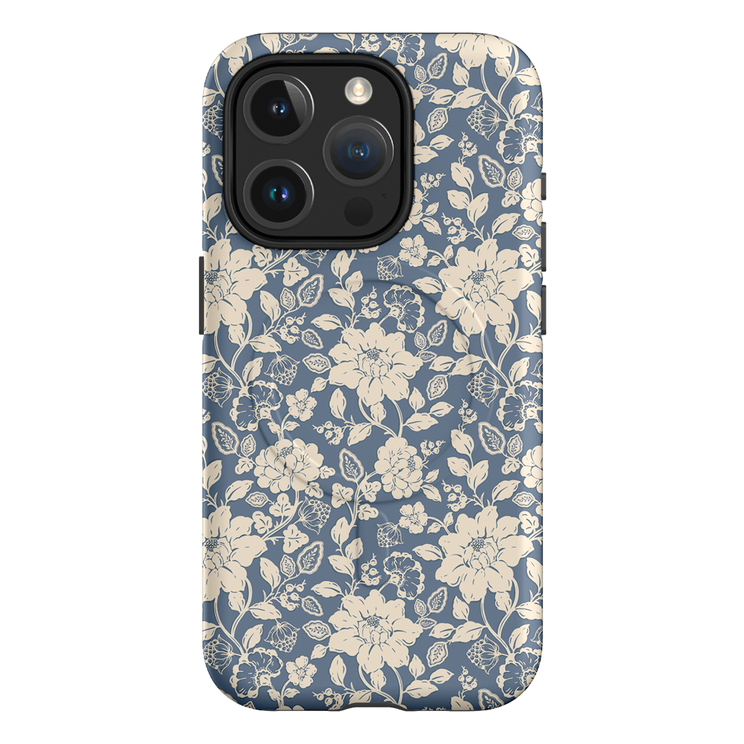 Blue Garden Printed Phone Cases iPhone 15 Pro / Armoured MagSafe by Kasiags Art - The Dairy