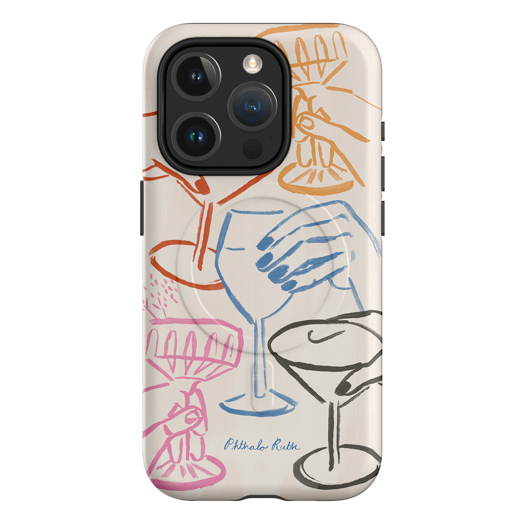 Cheers Multi Printed Phone Cases iPhone 15 Pro / Armoured MagSafe by Phthalo Ruth - The Dairy