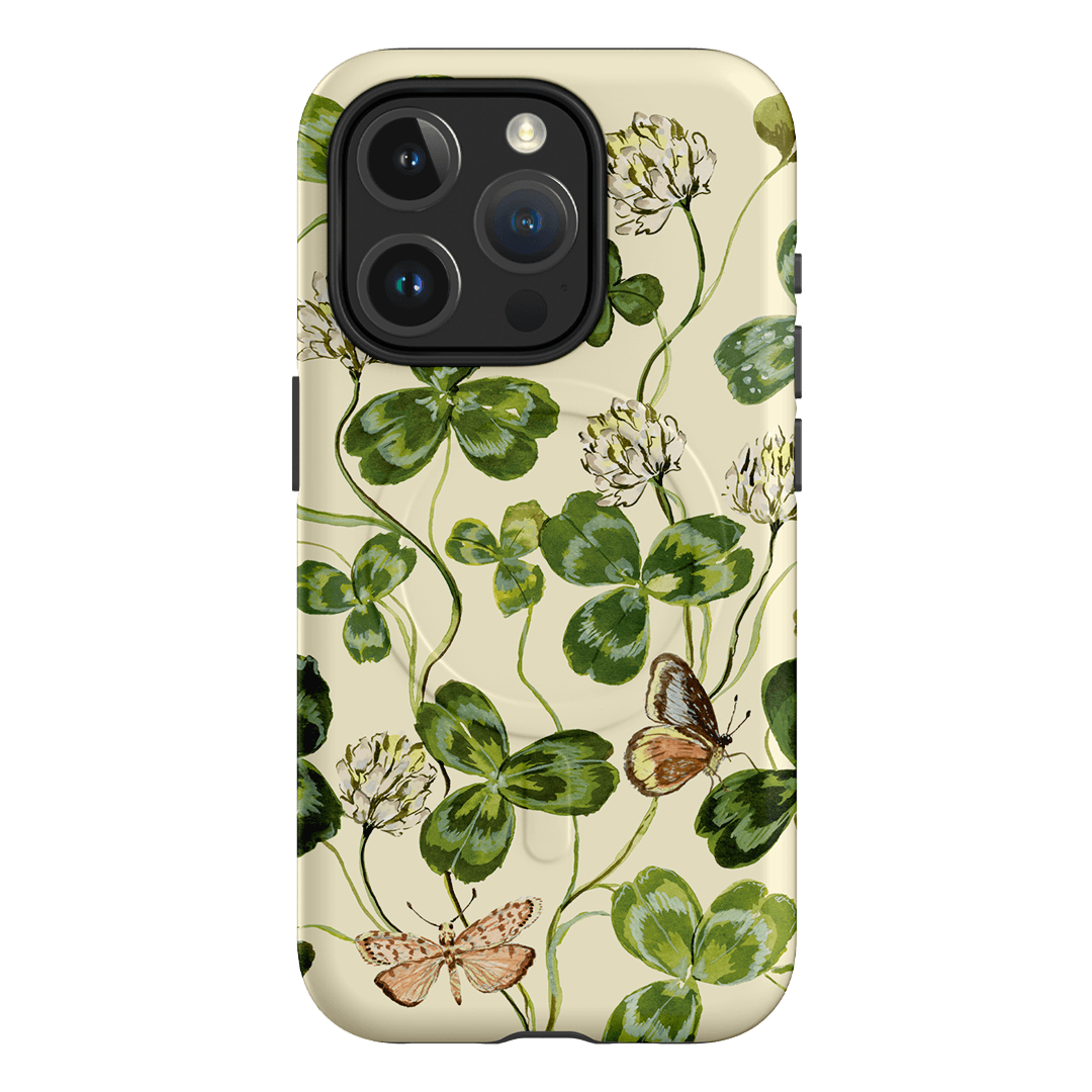 Clover & Butterflies Printed Phone Cases iPhone 15 Pro / Armoured MagSafe by Ellie Mae - The Dairy