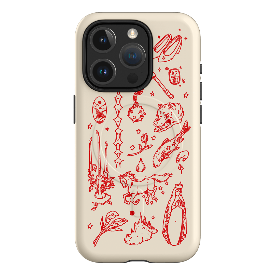 Dreamcore Cream Printed Phone Cases iPhone 15 Pro / Armoured MagSafe by Easty Beasty - The Dairy