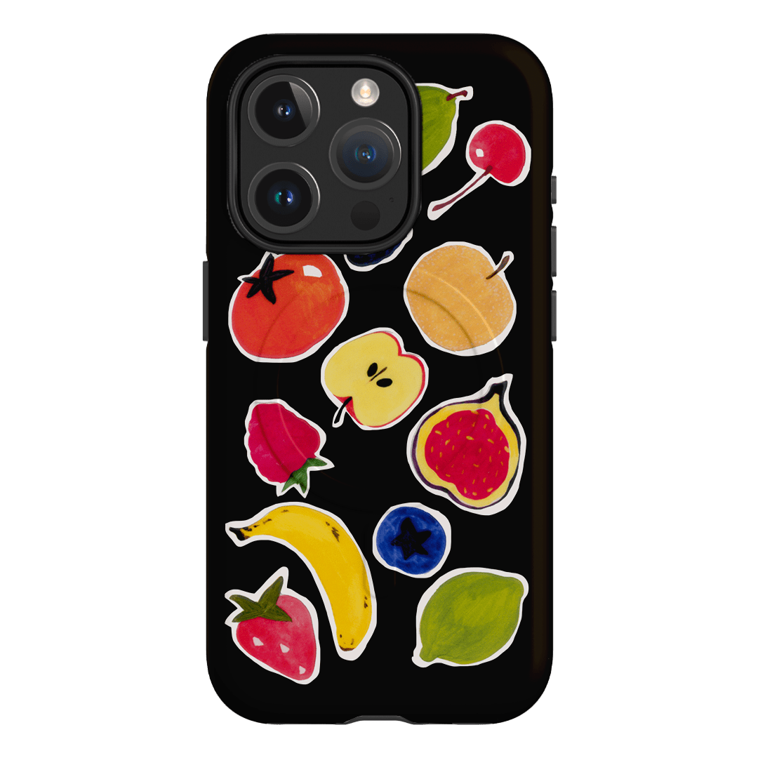 Fruit Stickers Printed Phone Cases iPhone 15 Pro / Armoured MagSafe by Studio Bon - The Dairy