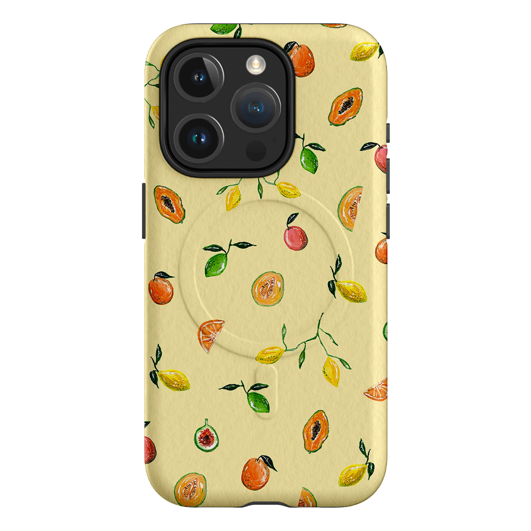 Golden Fruit Printed Phone Cases iPhone 15 Pro / Armoured MagSafe by BG. Studio - The Dairy