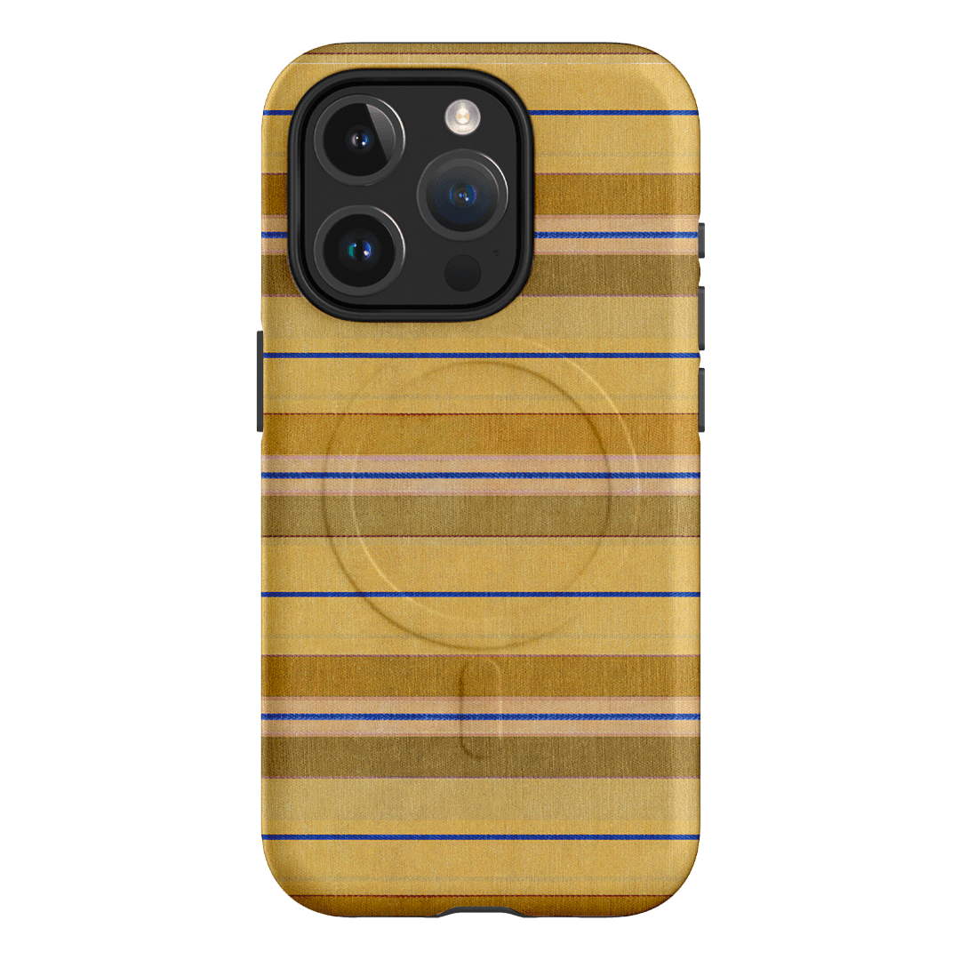Golden Stripe Printed Phone Cases iPhone 15 Pro / Armoured MagSafe by Fenton & Fenton - The Dairy