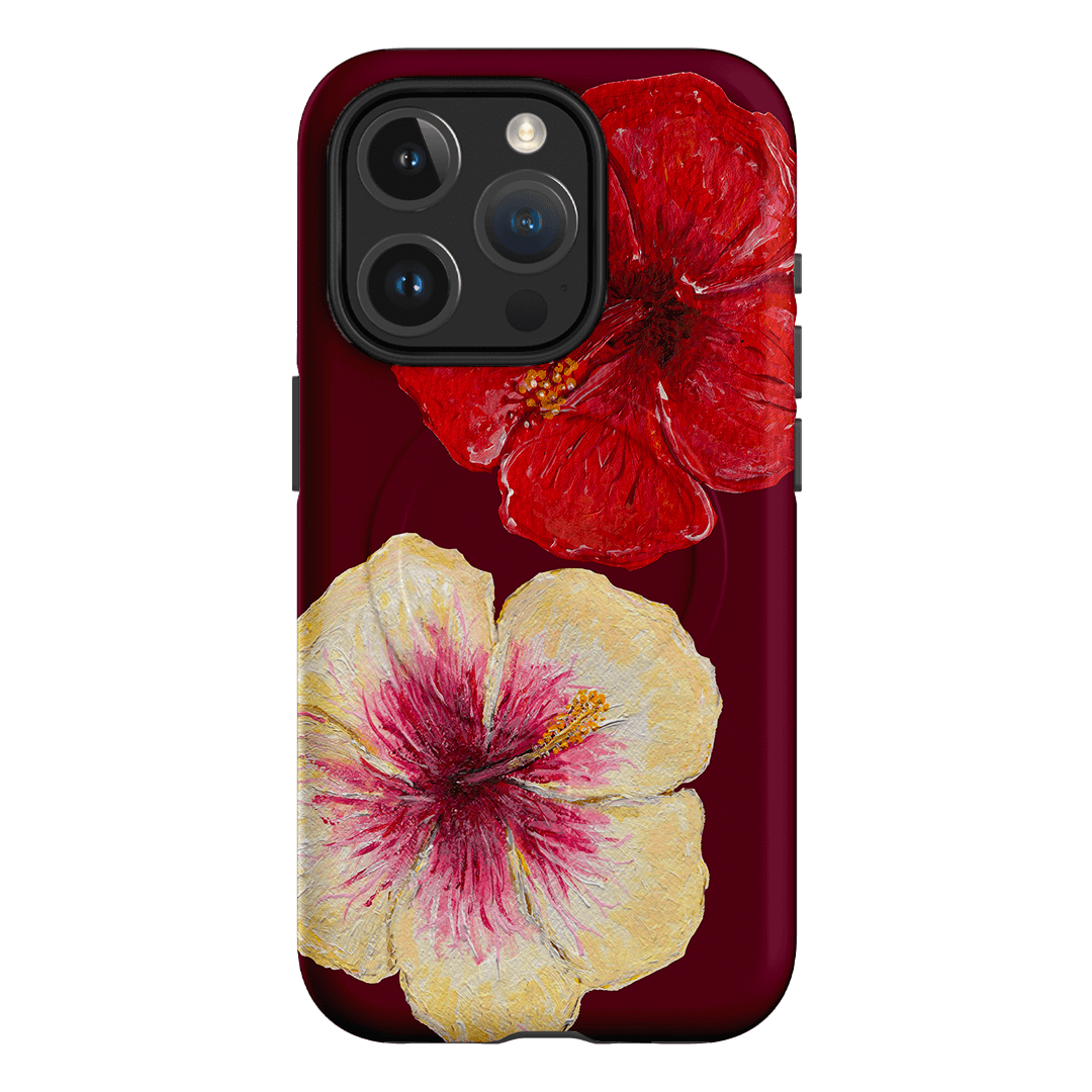 Hibiscus Flower Printed Phone Cases iPhone 15 Pro / Armoured MagSafe by BG. Studio - The Dairy