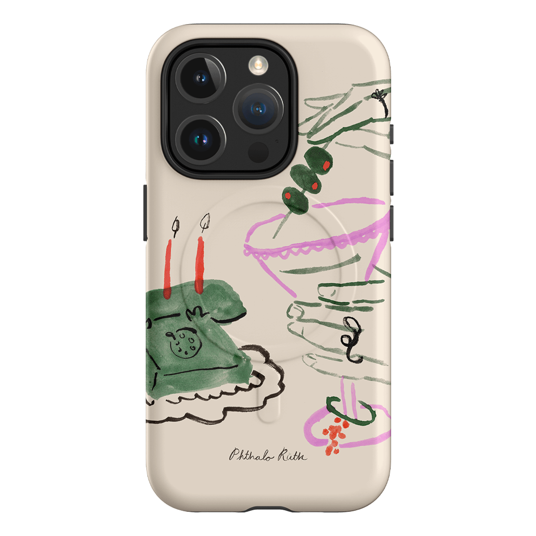 Martini Party Printed Phone Cases iPhone 15 Pro / Armoured MagSafe by Phthalo Ruth - The Dairy