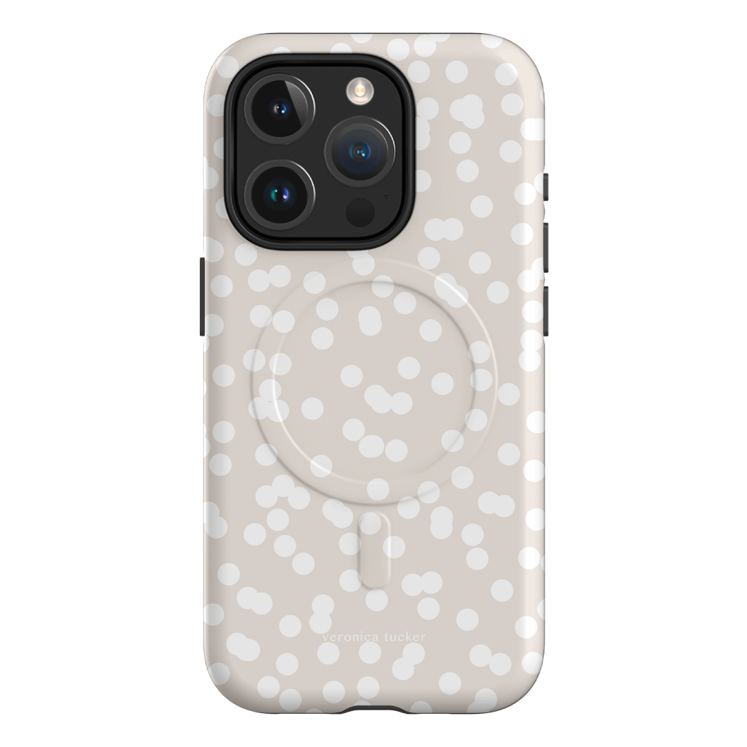 Mini Confetti White Printed Phone Cases iPhone 15 Pro / Armoured MagSafe by Veronica Tucker - The Dairy