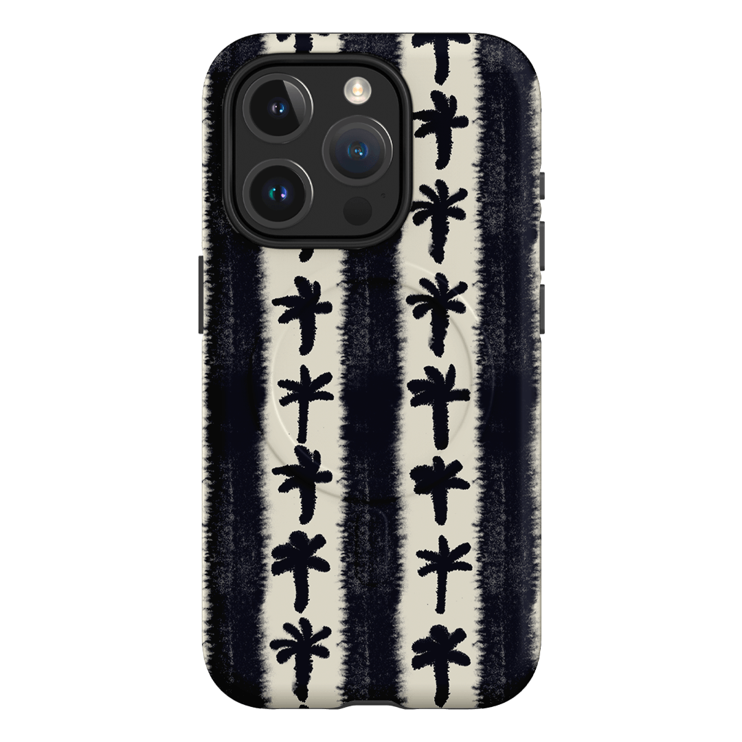 Palm Stripe Printed Phone Cases iPhone 15 Pro / Armoured MagSafe by Desmond & Dempsey - The Dairy