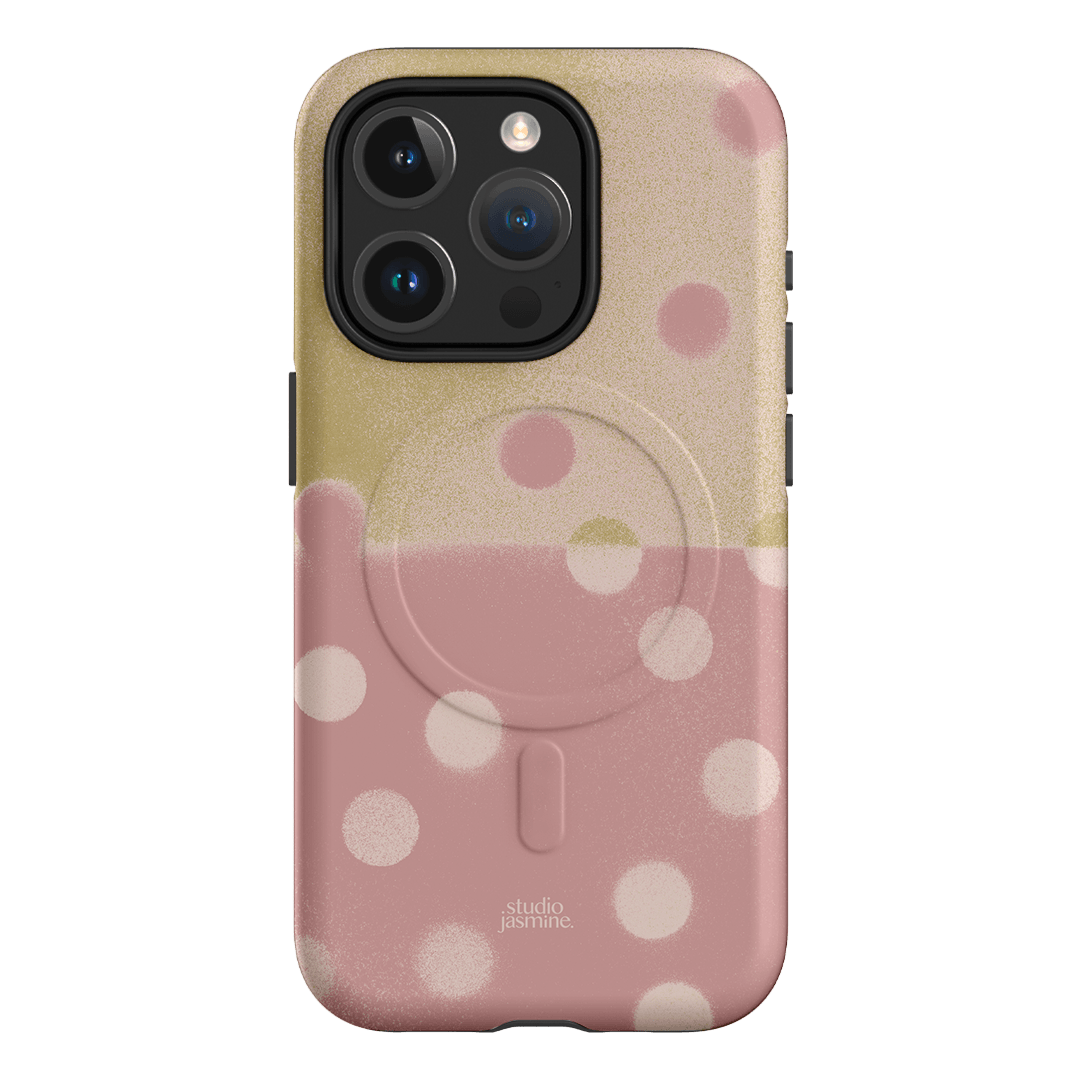 Strawberry Polka Dot Printed Phone Cases iPhone 15 Pro / Armoured MagSafe by Jasmine Dowling - The Dairy