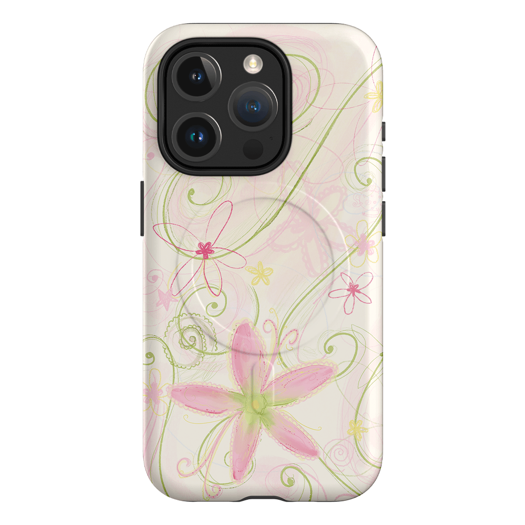 Swirl Pink Printed Phone Cases iPhone 15 Pro / Armoured MagSafe by Kayla Carr - The Dairy