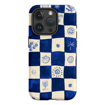 Afternoon Mezze Azure Printed Phone Cases iPhone 15 Pro / Armoured by Charlie Taylor - The Dairy