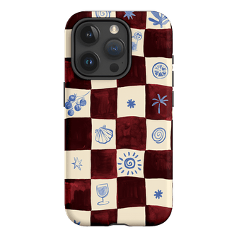 Afternoon Mezze Maroon Printed Phone Cases iPhone 15 Pro / Armoured by Charlie Taylor - The Dairy