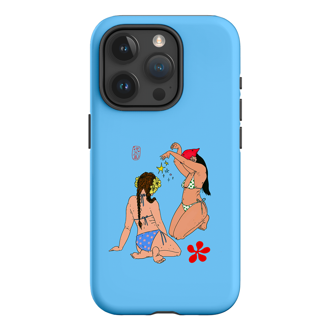 Babe Magic Blue Printed Phone Cases iPhone 15 Pro / Armoured by Easty Beasty - The Dairy