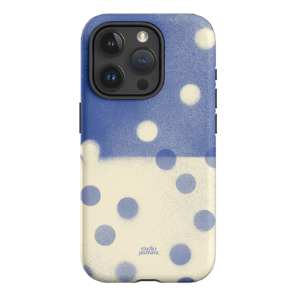 Bleu Polka Dot Printed Phone Cases iPhone 15 Pro / Armoured by Jasmine Dowling - The Dairy