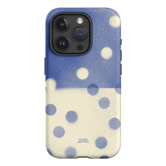 Bleu Polka Dot Printed Phone Cases iPhone 15 Pro / Armoured by Jasmine Dowling - The Dairy
