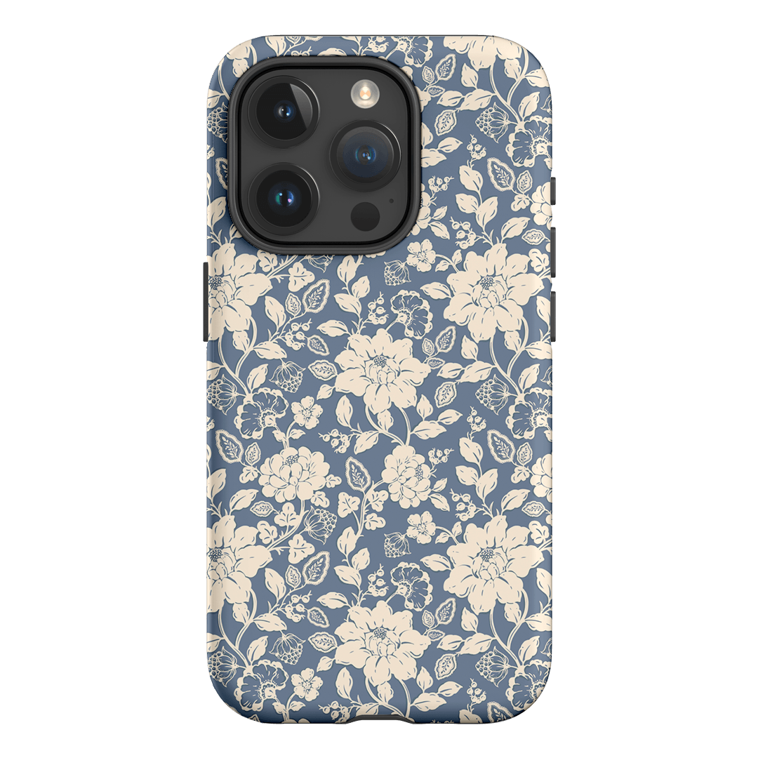 Blue Garden Printed Phone Cases iPhone 15 Pro / Armoured by Kasiags Art - The Dairy