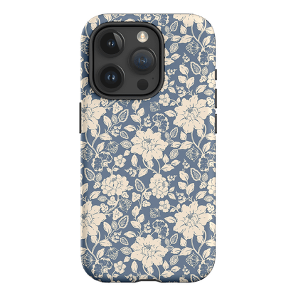 Blue Garden Printed Phone Cases iPhone 15 Pro / Armoured by Kasiags Art - The Dairy