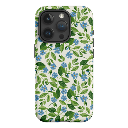 Blue Vines Printed Phone Cases iPhone 15 Pro / Armoured by Ellie Mae - The Dairy