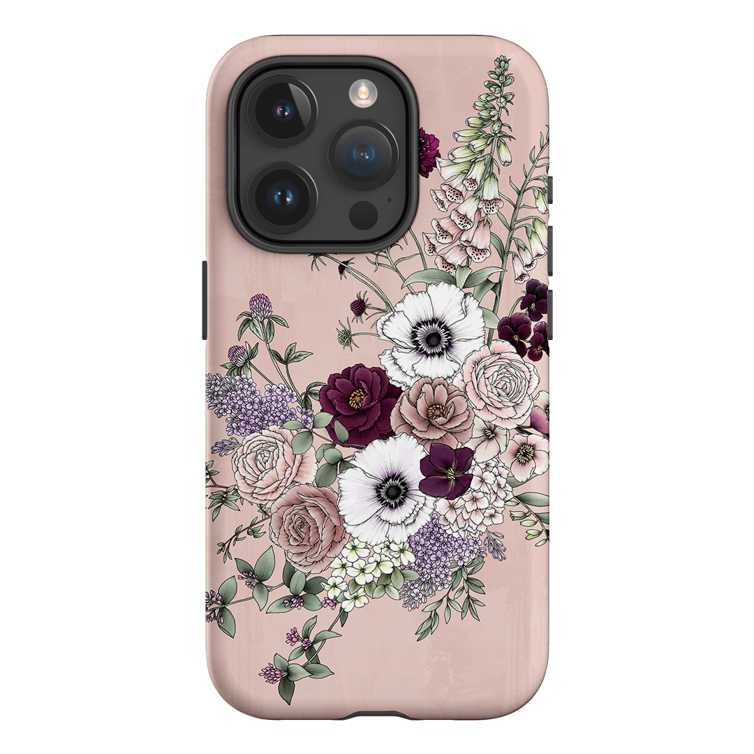 Blush Wildflowers Printed Phone Cases iPhone 15 Pro / Armoured by Typoflora - The Dairy