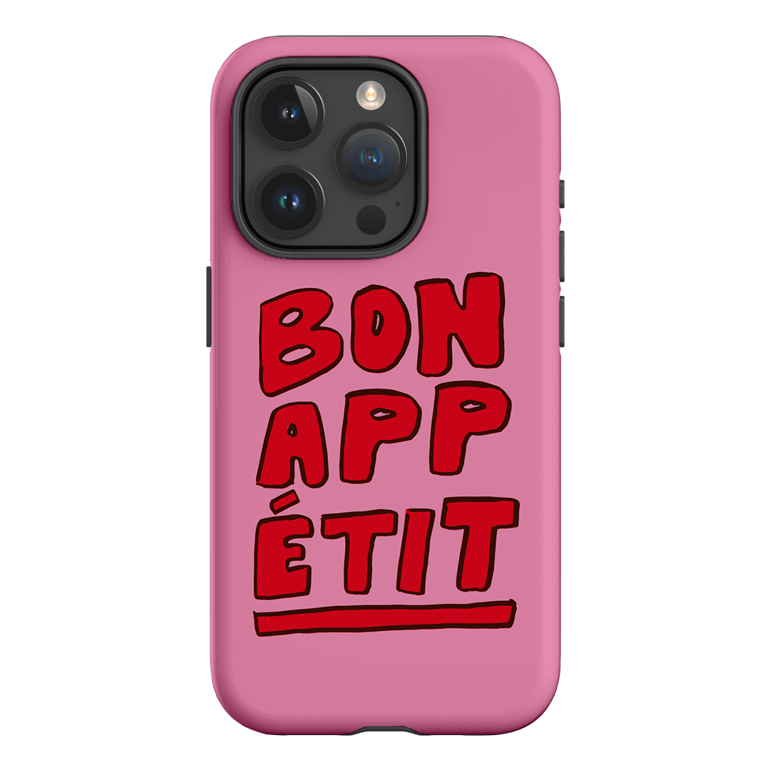 Bon Appetit Red Printed Phone Cases iPhone 15 Pro / Armoured by The Dairy - The Dairy