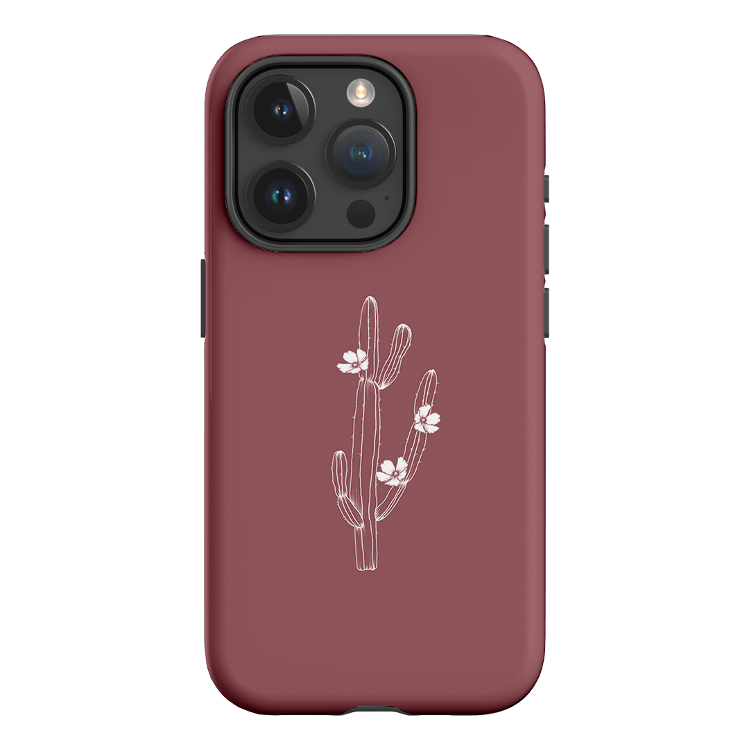 Cactus Flower Printed Phone Cases iPhone 15 Pro / Armoured by Typoflora - The Dairy