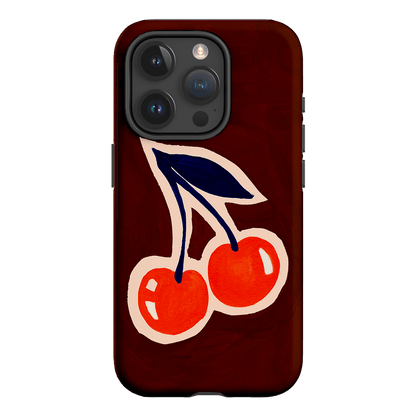 Cherries Printed Phone Cases iPhone 15 Pro / Armoured by Studio Bon - The Dairy