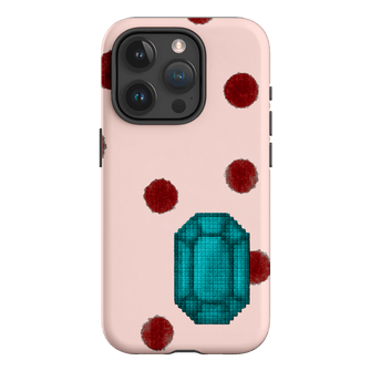 December Turquoise Printed Phone Cases iPhone 15 Pro / Armoured by Joiana - The Dairy