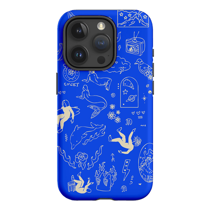 Easty Flash Blue Printed Phone Cases iPhone 15 Pro / Armoured by Easty Beasty - The Dairy