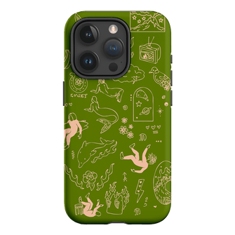 Easty Flash Green Printed Phone Cases iPhone 15 Pro / Armoured by Easty Beasty - The Dairy