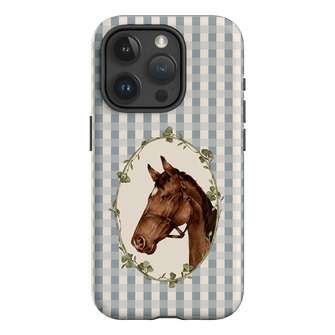 Gingham Horse Printed Phone Cases iPhone 15 Pro / Armoured by Kasiags Art - The Dairy