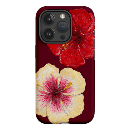 Hibiscus Flower Printed Phone Cases iPhone 15 Pro / Armoured by BG. Studio - The Dairy
