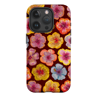 Hibiscus Holiday Rouge Printed Phone Cases iPhone 15 Pro / Armoured by BG. Studio - The Dairy