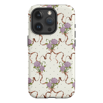 Hydrangea Ribbon Printed Phone Cases iPhone 15 Pro / Armoured by Veronica Tucker - The Dairy