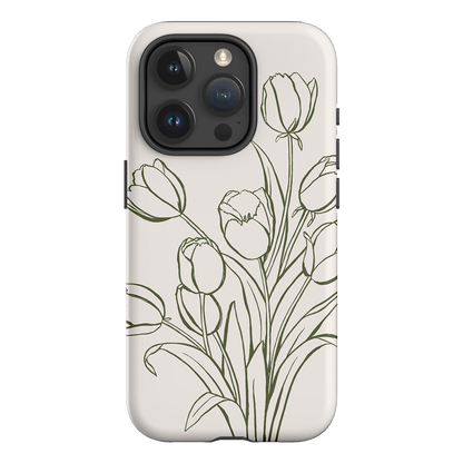 Inked Tulips Printed Phone Cases iPhone 15 Pro / Armoured by Typoflora - The Dairy
