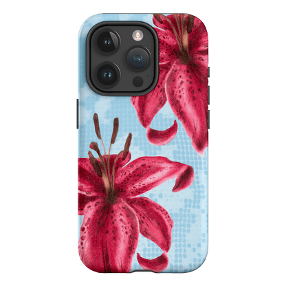 Lillies Printed Phone Cases iPhone 15 Pro / Armoured by Sally Hungerford - The Dairy