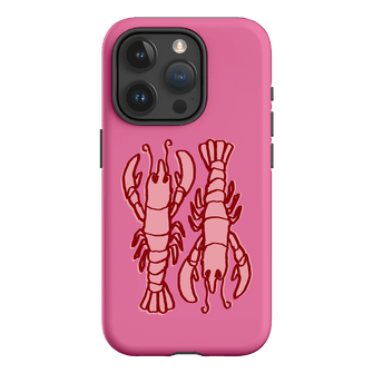 Lobster Love Pink Printed Phone Cases iPhone 15 Pro / Armoured by The Dairy - The Dairy