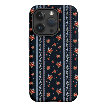Midnight Stripe Printed Phone Cases iPhone 15 Pro / Armoured by Kasiags Art - The Dairy