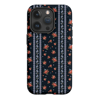 Midnight Stripe Printed Phone Cases iPhone 15 Pro / Armoured by Kasiags Art - The Dairy