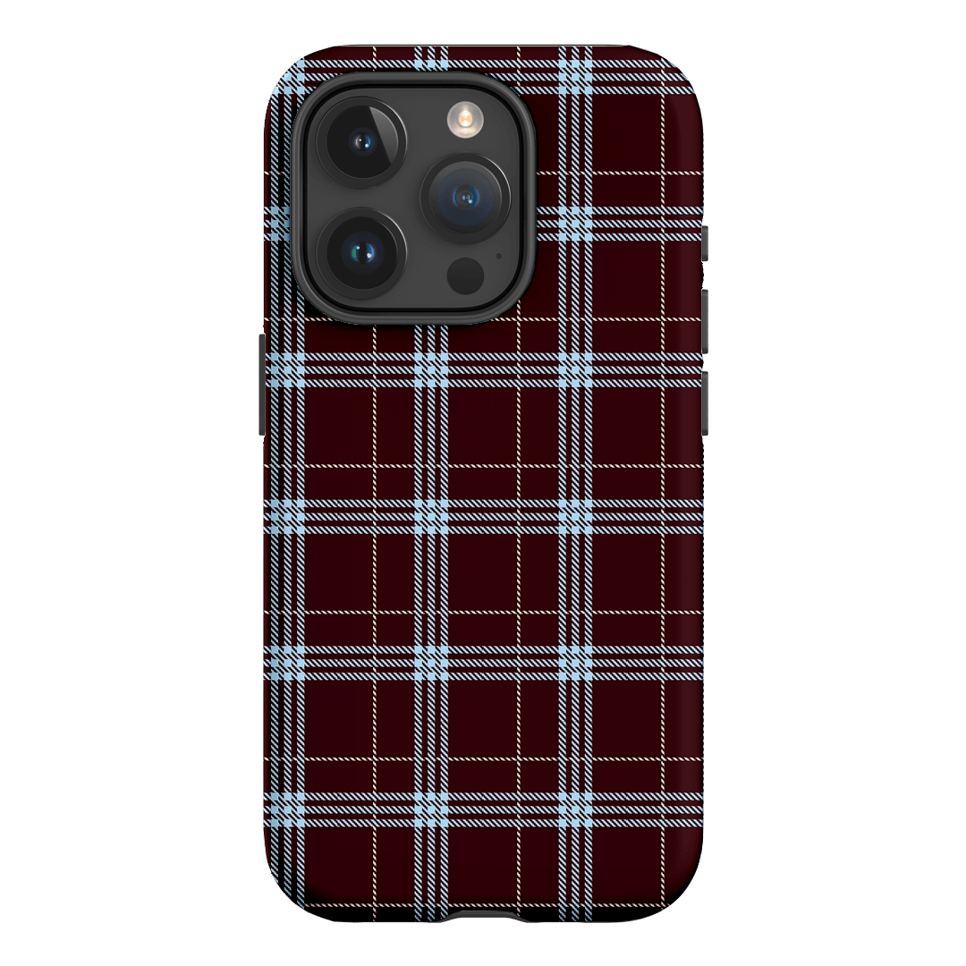 Mocha Plaid Printed Phone Cases iPhone 15 Pro / Armoured by The Dairy - The Dairy