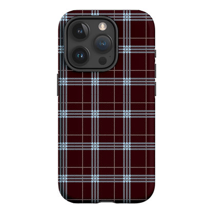 Mocha Plaid Printed Phone Cases iPhone 15 Pro / Armoured by The Dairy - The Dairy