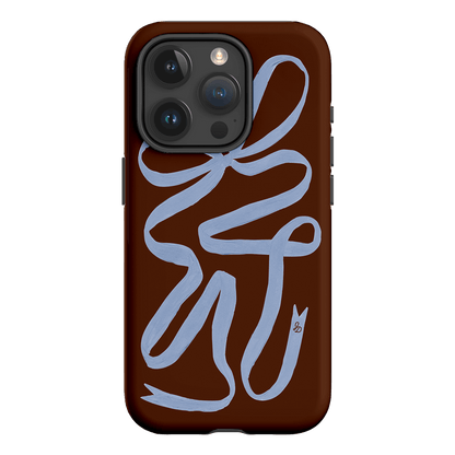 Mocha Ribbon Printed Phone Cases by Jasmine Dowling - The Dairy