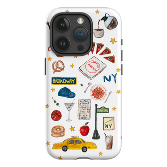 NYC White Printed Phone Cases iPhone 15 Pro / Armoured by BG. Studio - The Dairy