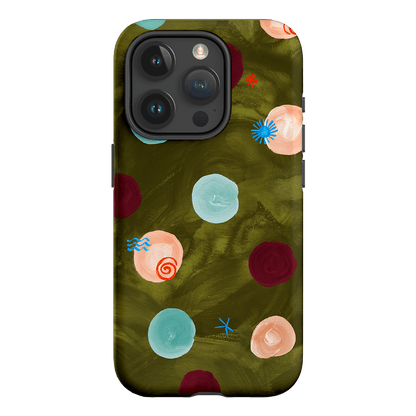 Olive Spot Printed Phone Cases iPhone 15 Pro / Armoured by Charlie Taylor - The Dairy