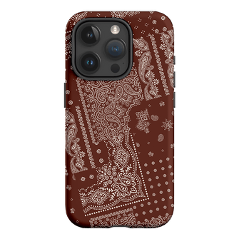 Paisley Cinnamon Printed Phone Cases iPhone 15 Pro / Armoured by The Dairy - The Dairy