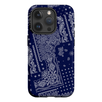 Paisley Indigo Printed Phone Cases iPhone 15 Pro / Armoured by The Dairy - The Dairy