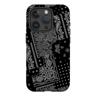 Paisley Noir Printed Phone Cases iPhone 15 Pro / Armoured by The Dairy - The Dairy
