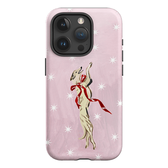 Pink Bow Hound Printed Phone Cases iPhone 15 Pro / Armoured by Lisa Hu - The Dairy