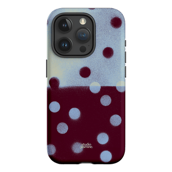 Plum Polka Dot Printed Phone Cases iPhone 15 Pro / Armoured by Jasmine Dowling - The Dairy