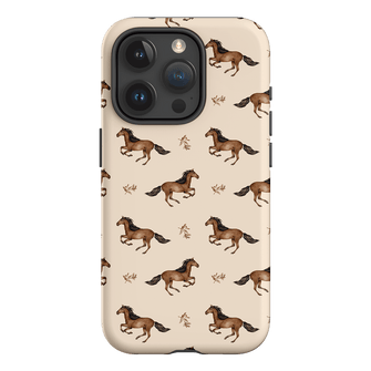 Running Horse Printed Phone Cases iPhone 15 Pro / Armoured by Kasiags Art - The Dairy