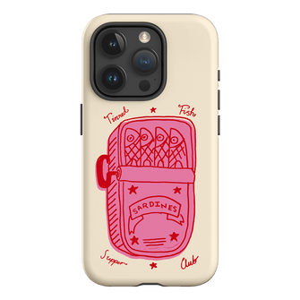 Sardine Social Red Printed Phone Cases iPhone 15 Pro / Armoured by The Dairy - The Dairy