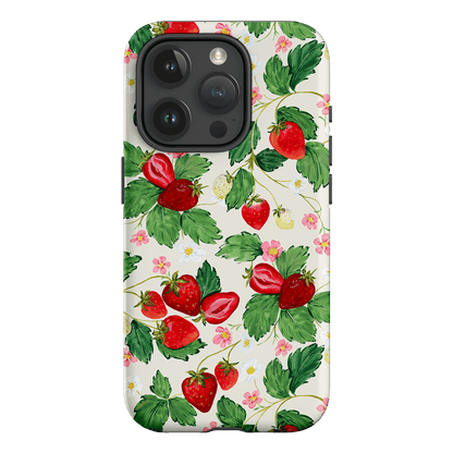 Strawberry Patch Printed Phone Cases iPhone 15 Pro / Armoured by Ellie Mae - The Dairy